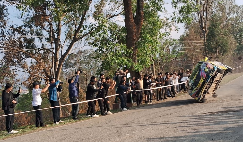 Indian Racing Festival 2025, powered by JK Tyre and organized by the Nagaland Adventure & Motor Sports Association, held at the 4th NAP Ground, Thizama, Kohima on April 12. (Morung Photos)